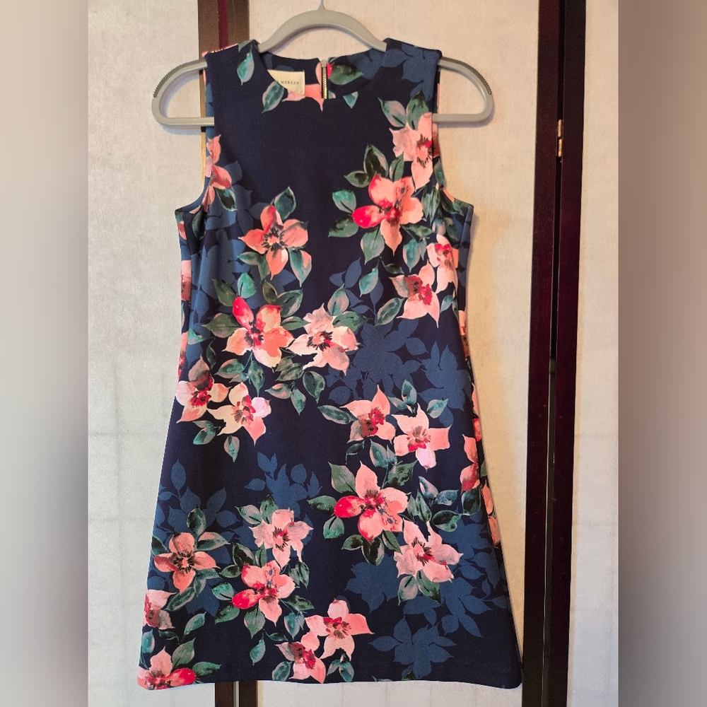 Donna Morgan Navy Floral Dress
